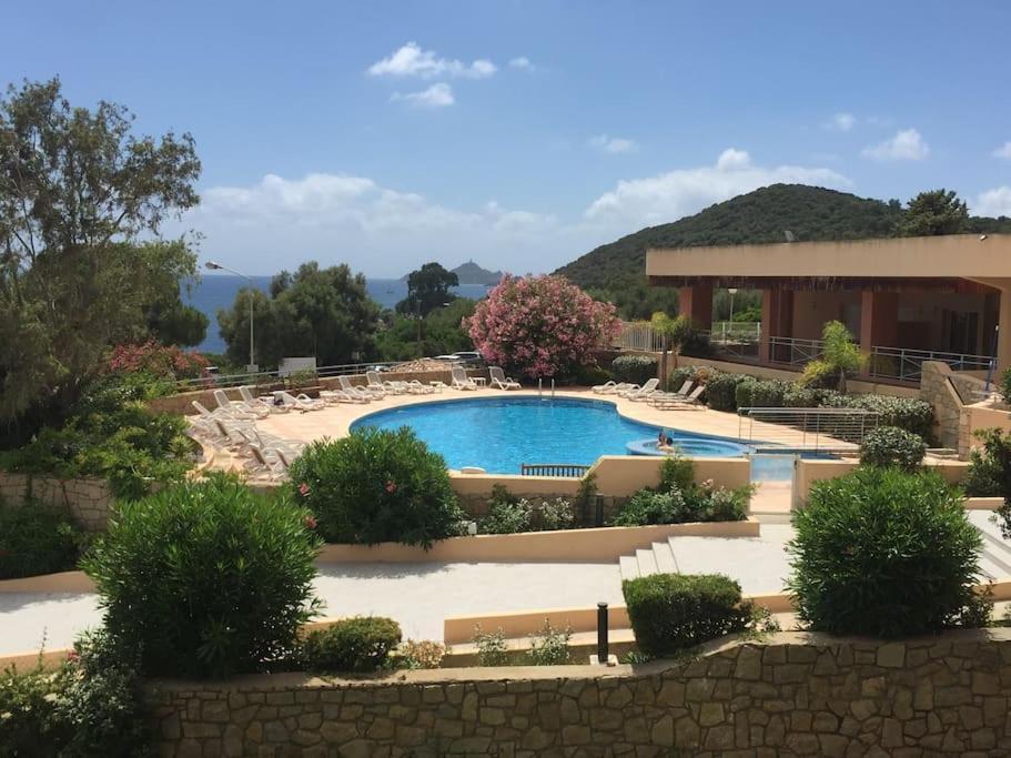 F2 Vue Mer Dans Residence Avec Piscine Ajaccio  Eksteriør bilde