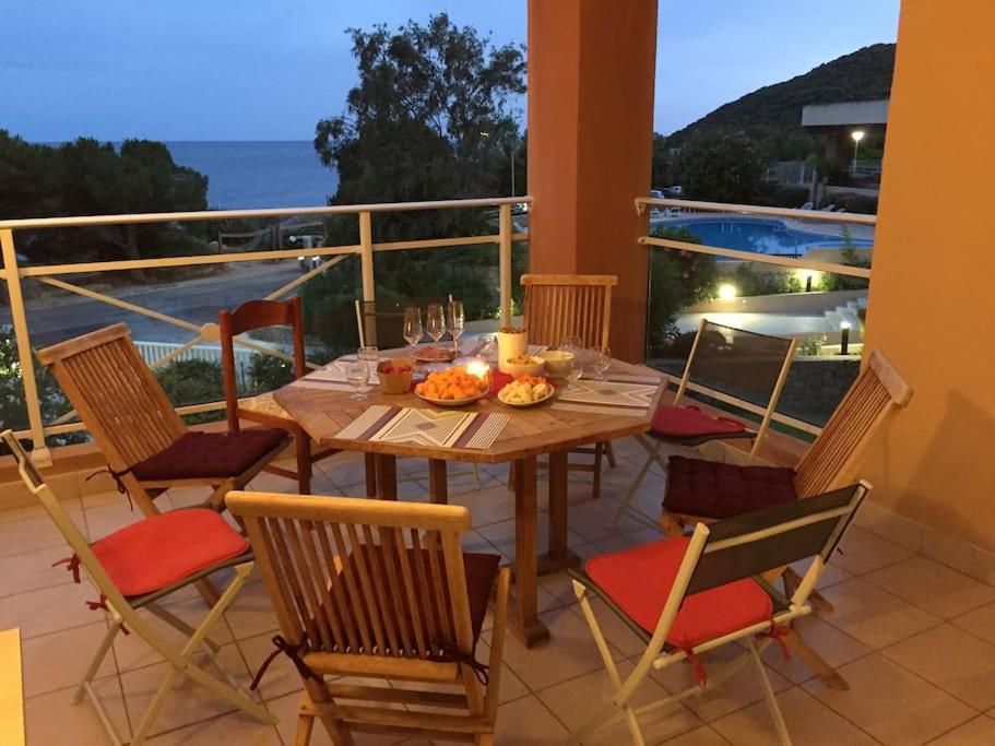 F2 Vue Mer Dans Residence Avec Piscine Ajaccio  Eksteriør bilde